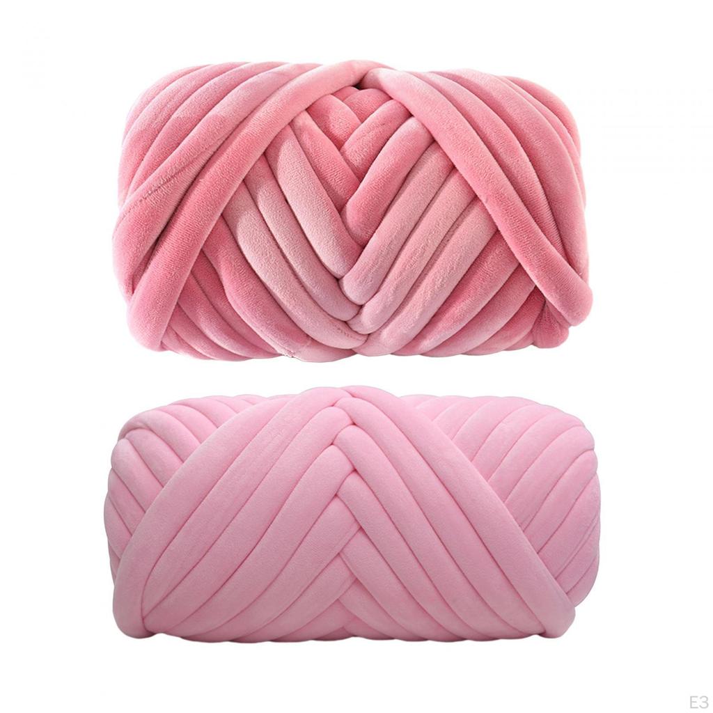 Chunky Yarn Arm Knit Length 43.74Yard Tube Giant Bulky Jumbo Tubular for Rug