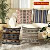 Bohemian Geometric Striped Throw Pillow Covers Pattern Cushion Cover Suitable For Sofa Bedroom Car Pillow Cover