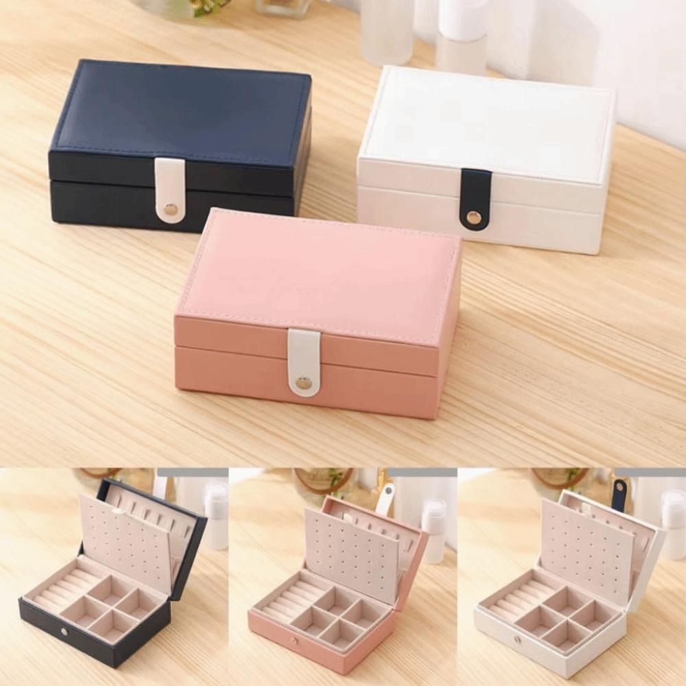 Large Capacity Jewelry Boxes Portable Jewelry Display Case Necklace Ring Earrings Organizer  Home
