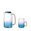 Shangqi Nordic Gradient Blue Glass Cold Water Jug & Cup Set