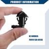 Windshield Washer Nozzles for Honda Pilot 2009-2015 / Windshield Wiper Spray Jet/Durable / 2Pcs Black