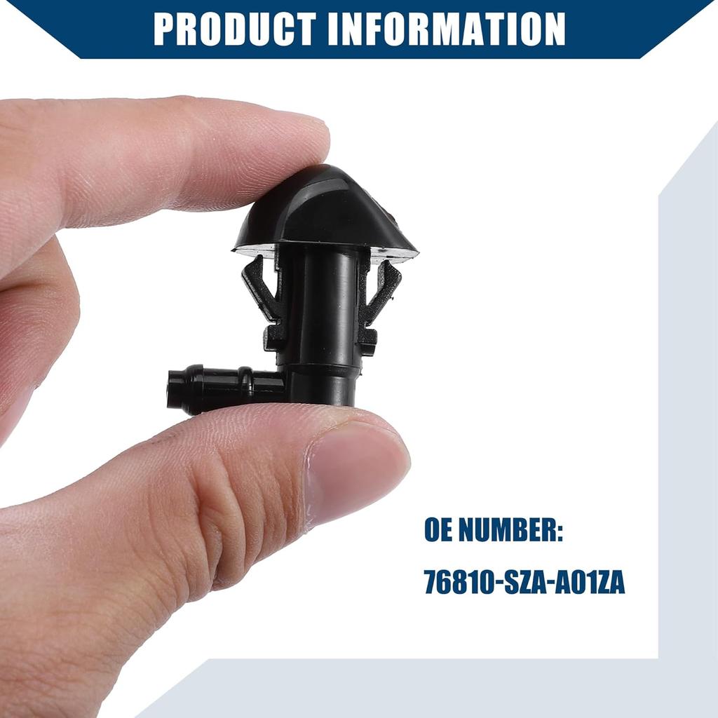 Windshield Washer Nozzles for Honda Pilot 2009-2015 / Windshield Wiper Spray Jet/Durable / 2Pcs Black