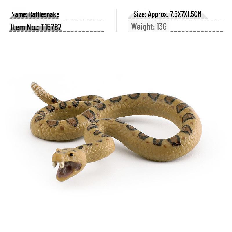 Reptile Simulation: Snake Wildlife Toy - Children's Cognitive Decor Model