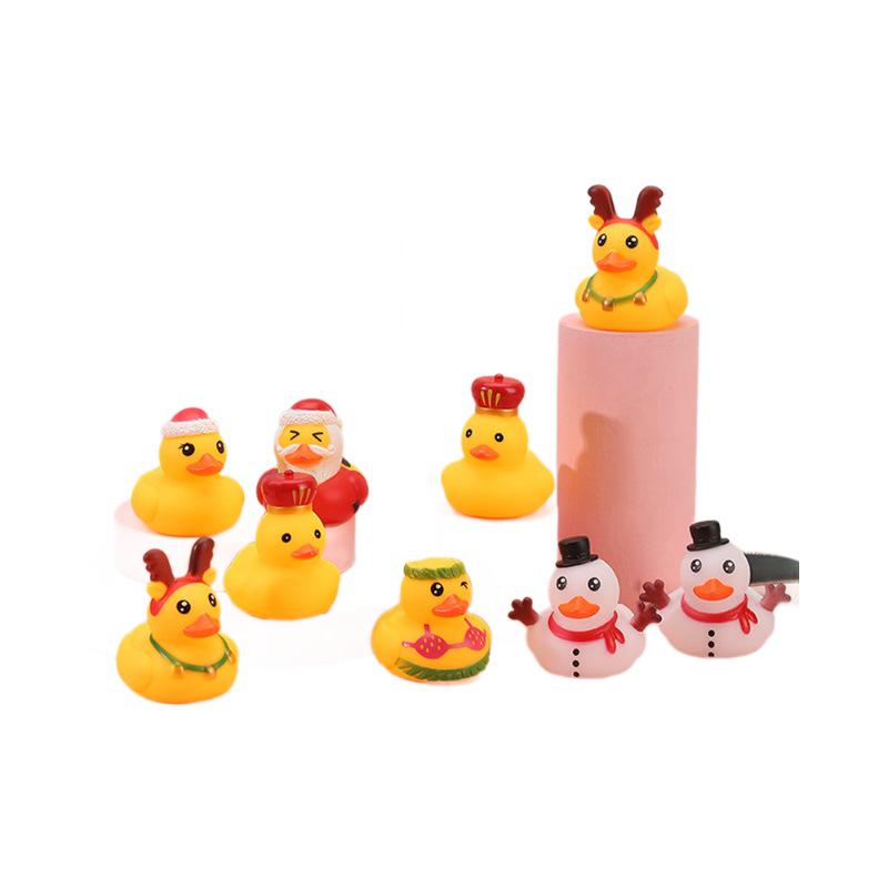 

Christmas Squeaky Yellow Duck Toy