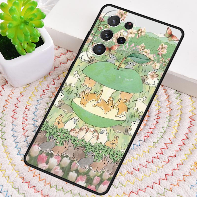 Bunny Rabbits Phone Case for Samsung Galaxy note 10 pro S26 Ultra S23 S24 FE S25 S21 S22 PLUS shockproof Cove