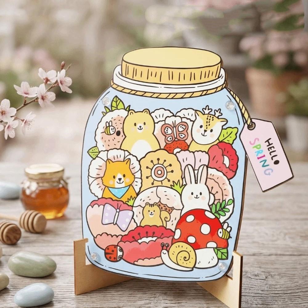 Animal Puzzle Cat Wooden Puzzle Brain Burning Unique Irregular Puzzle Butterfly Jigsaw for Adults