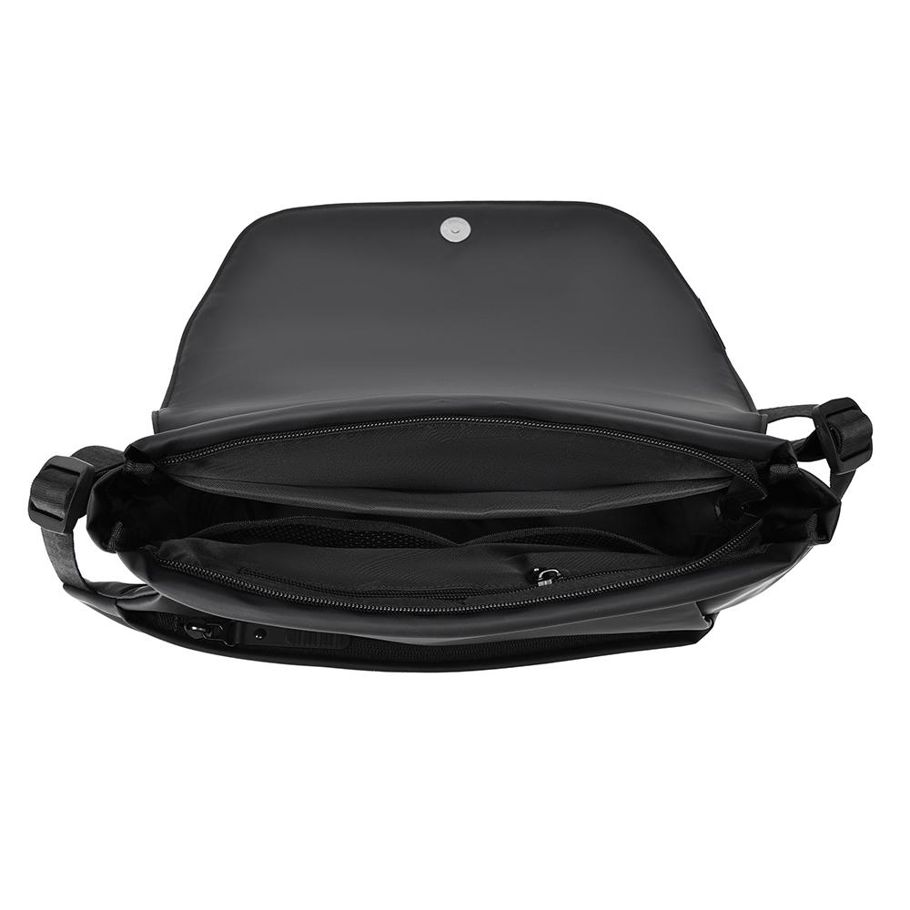 Solid Color Men's Large Capacity Shoulder Bag Outdoor Sports Crossbody Bag