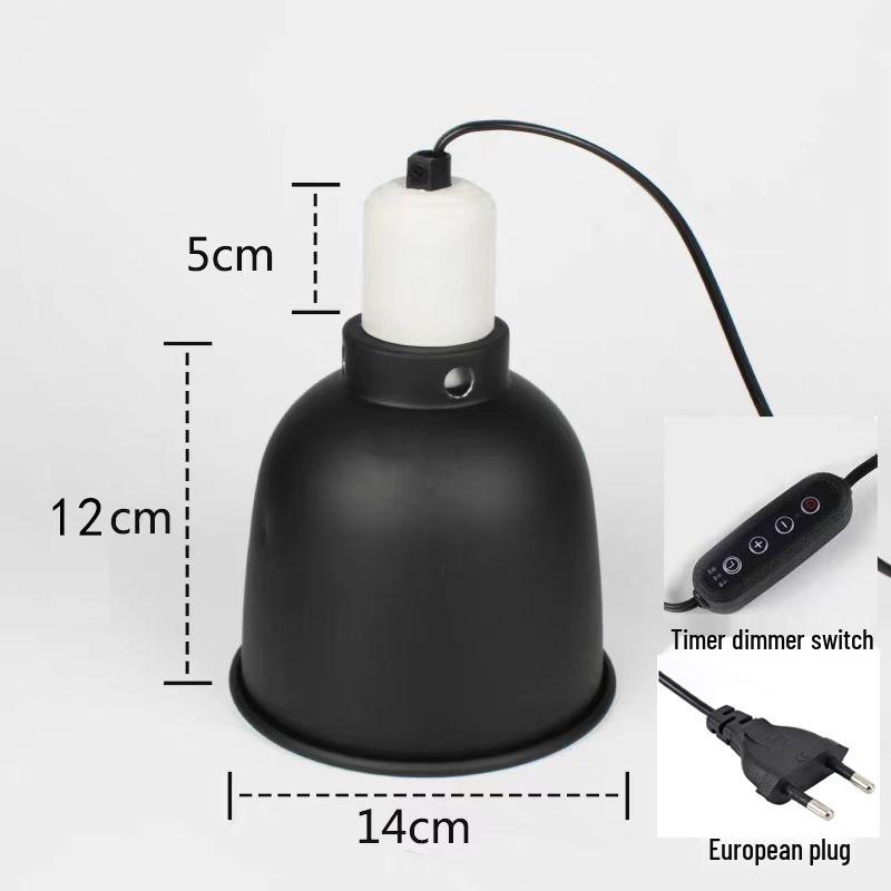 Turtle Basking Reptile Lamp: Adjustable Heat-Resistant Sun Lamp Cover with Focused Light and Heat Control