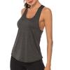 Workout Tank Solid Color Sweat-absorbing Breathable Relaxed-Fit Sleeveless Fitness Polyester Women Athletic Yoga Top Fitness Vest for Girl