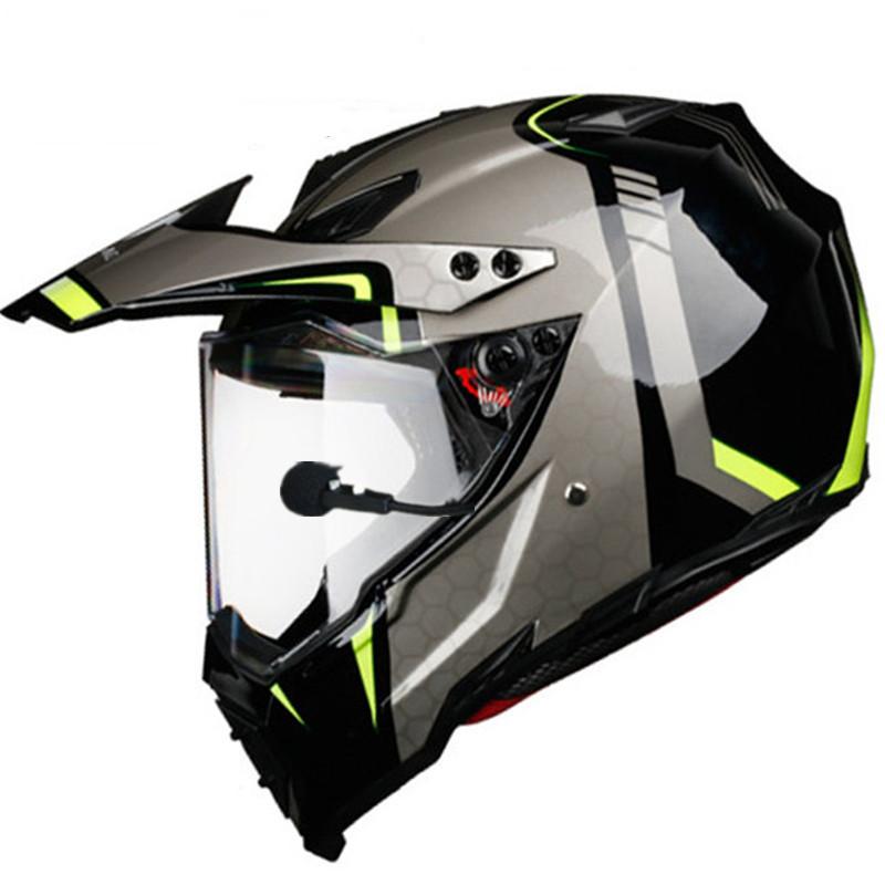 Built-in Bluetooth road off-road electric vehicle helmet men's and women's full-covered tension helmet full helmet four seasons