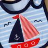 Three layer children's and baby bibs, U-shaped bibs, newborn saliva wipes, food saliva wipes, three piece set
