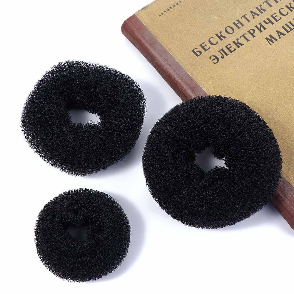 Meatball Head Hairstyle Tools Bird's Nest Bun Maker Women Hair Ring Korean Style Ponytail Holder
