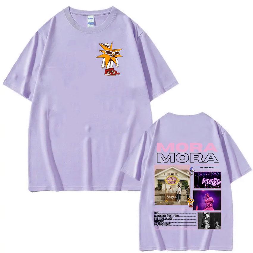 Sänger MORA MICRODOSIS Tour 2025 Album Merch T-Shirt Herren Damen Mode Popmusik T-Shirt Vintage Übergroße Kurzarm T-Shirts
