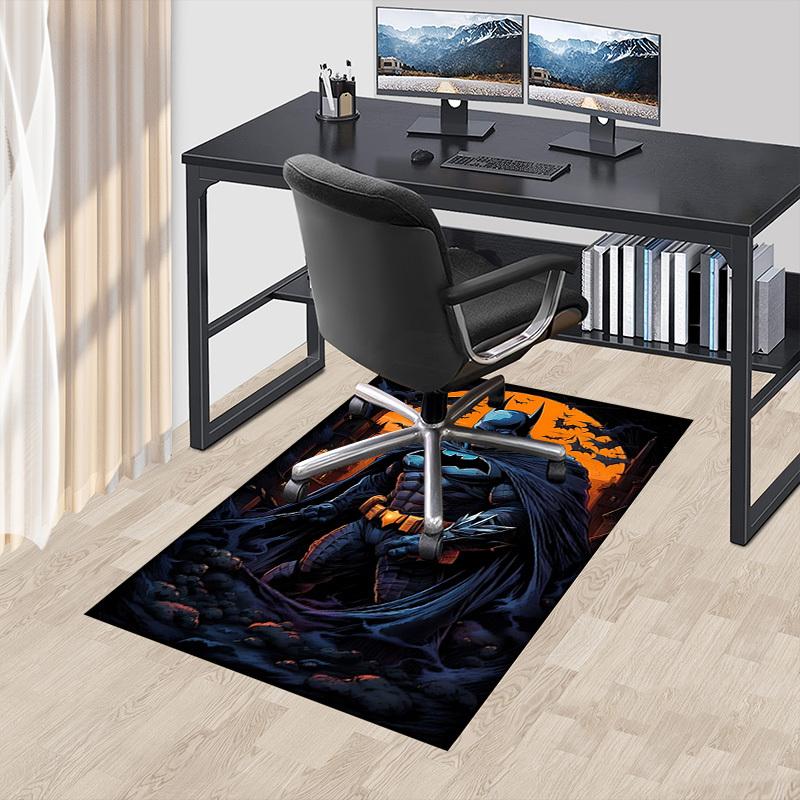 1pc Batman, Gotham Carpet, for Home & Office Decor, Desk Chair Carpet, Festive Gift,Conference Room CarpetL1181
