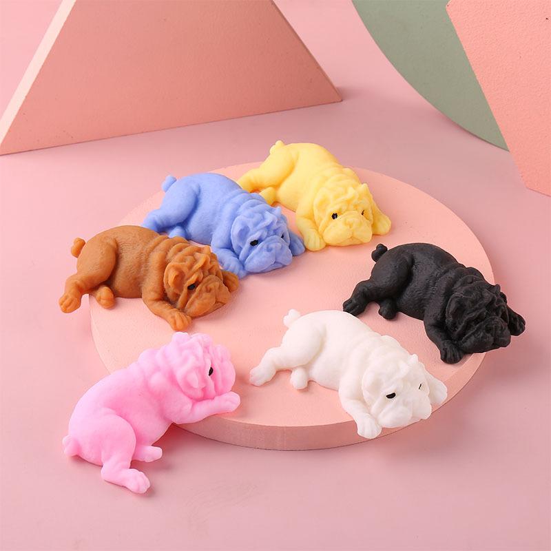 Taba Squishy Hunde Weiche Kawaii Hunde zum Kneten Stressabbau Sensorisches Spielzeug Neuheit Fidget Spielzeug für Erwachsene Teenager Feiertagsgeschenke