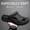 Sommer-EVA-Sandalen für Herren, dicke, weiche Sohle für den Außenbereich, Strandschuhe für Freizeit, Sport und perforierte Schuhe