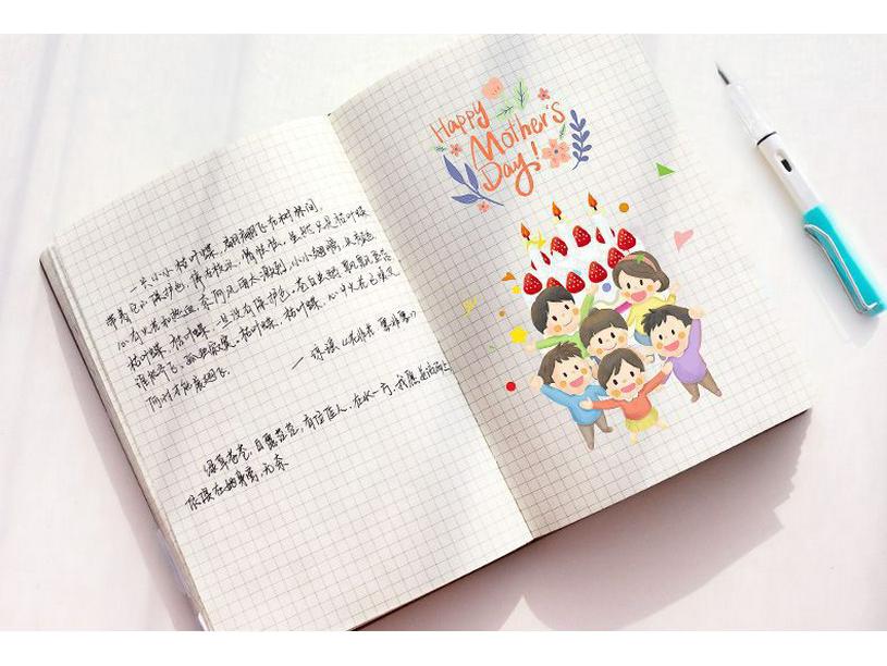 Smart Grid Stationery: Thickened A5 Grid Notebook - Simple, Fresh, and Personal.