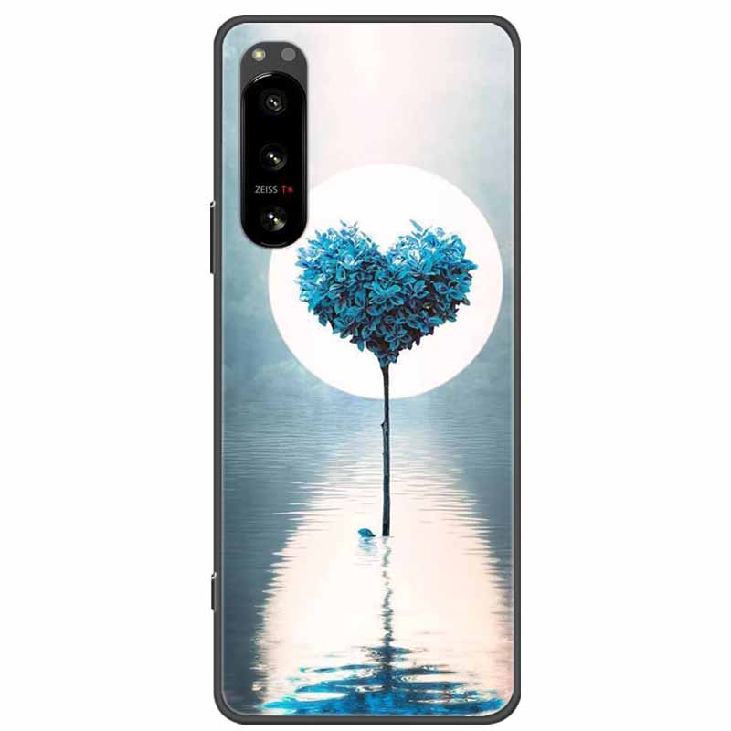 Pro Sony Xperia 5 / 5 II / 5 III Pouzdro TPU Měkký Silikon Nárazuvzdorná Pouzdra pro Sony Xperia 5 III Kryt Telefonu 5II 5III Vlk Lvi