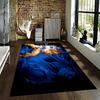 Cool Blue Lightning Combat Hero Carpet Suitable for use as an anti-slip game mat for living room and bedroom sofas