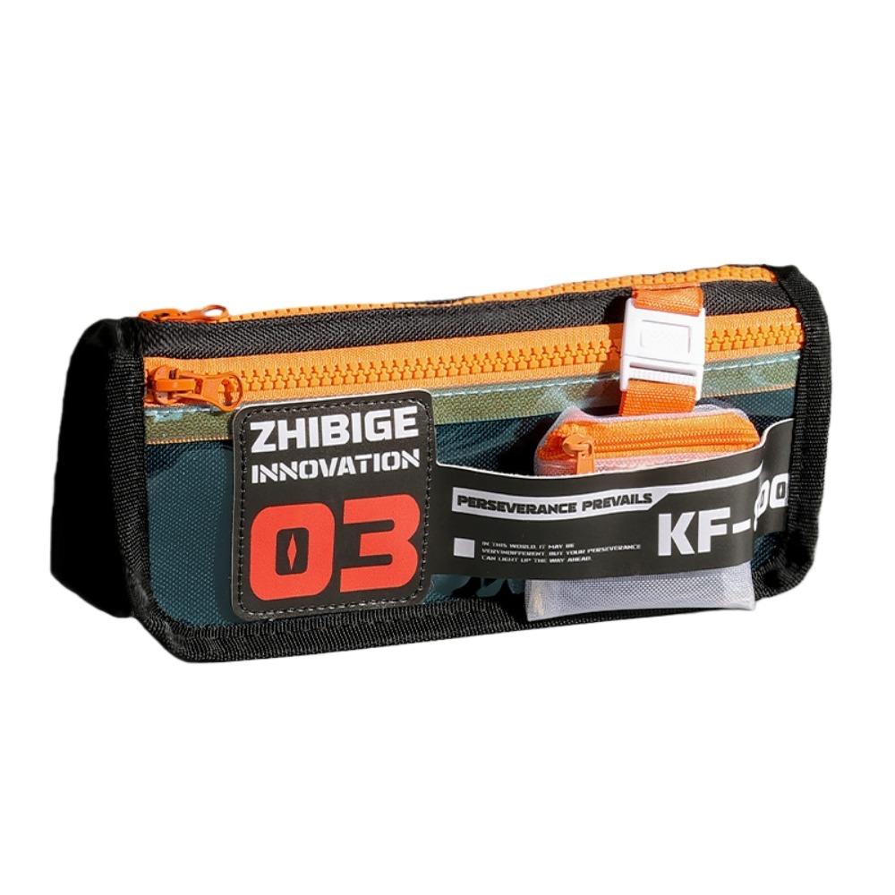 

English Alphabet Letters Stationery Bag Canvas Boys Pencil Case Racing Car Pen Bag Kids Children Orange 21cm