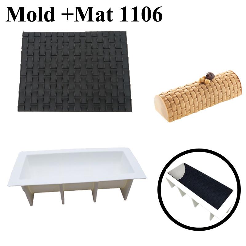 

Набір силіконових килимків для випічки Meibum Інструменти для прикраси торта Килимок з прожилками Форми для мастики Форми для мусового торта Десертний посуд для випічки Кондитерська форма