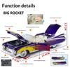VEO2 1/24 Scale Cadillac Painted Version Alloy Car Model Simulation Sound and Light Door Can Be Opened Children's Gifts Boy Toys