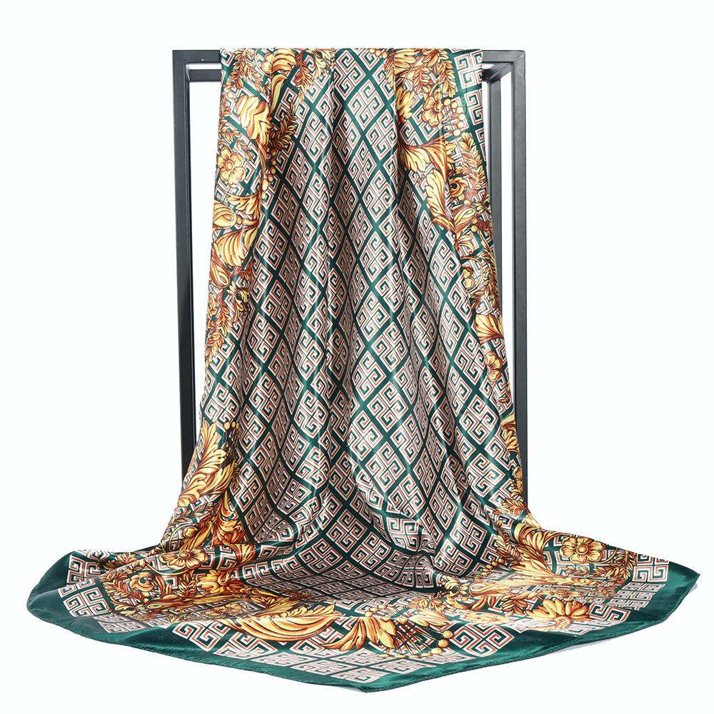 Vysoce kvalitní luxusní hedvábné šátky čelenka Šály Šála na krk pro ženy Řetízek Hedvábný šátek Dámská ozdobná šála