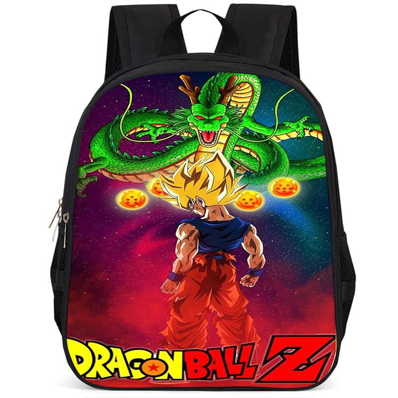Durable Oxford Cloth Dragon Ball Backpack For Boys And Girls 15-inch Capacity