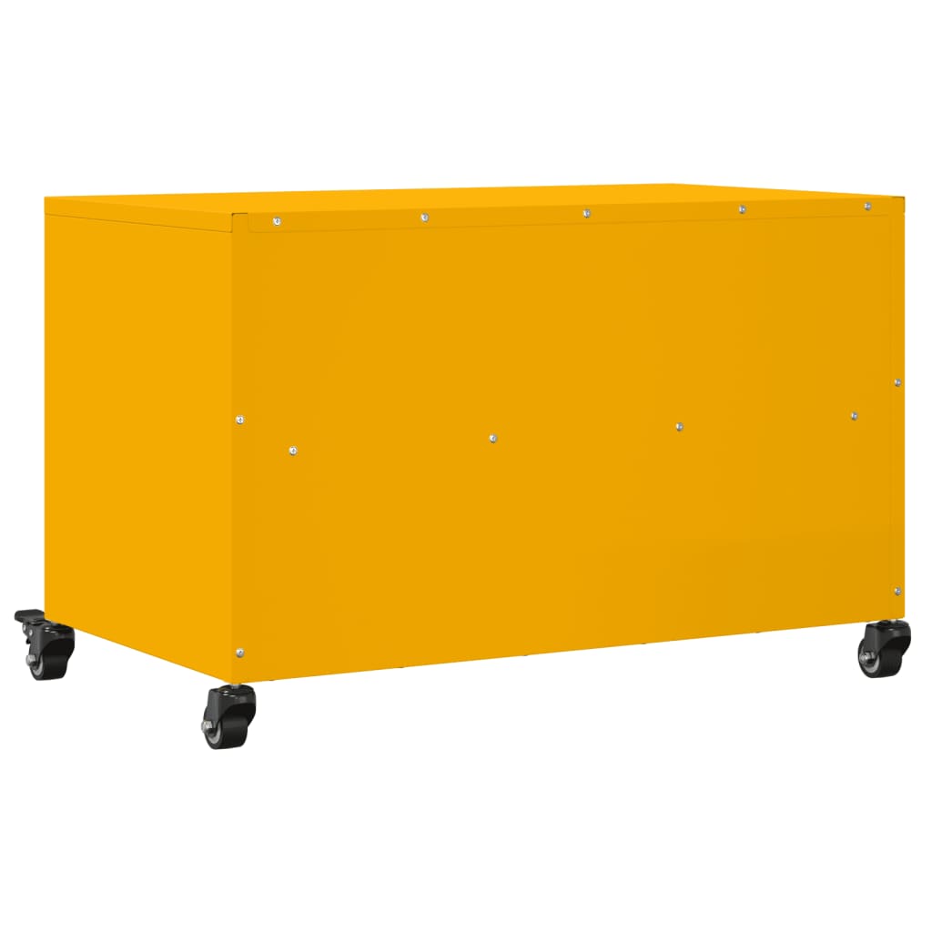 TV Cabinet Mustard Yellow 68 x 39 x 43.5 cm Cold Rolled Steel