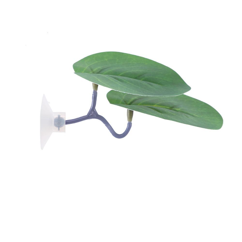 Plastic Betta Fish Rest Leaf Simulated Lotus Leaves/Artificial Leaf Suction Cup Fish Spawning Ornamental Plant