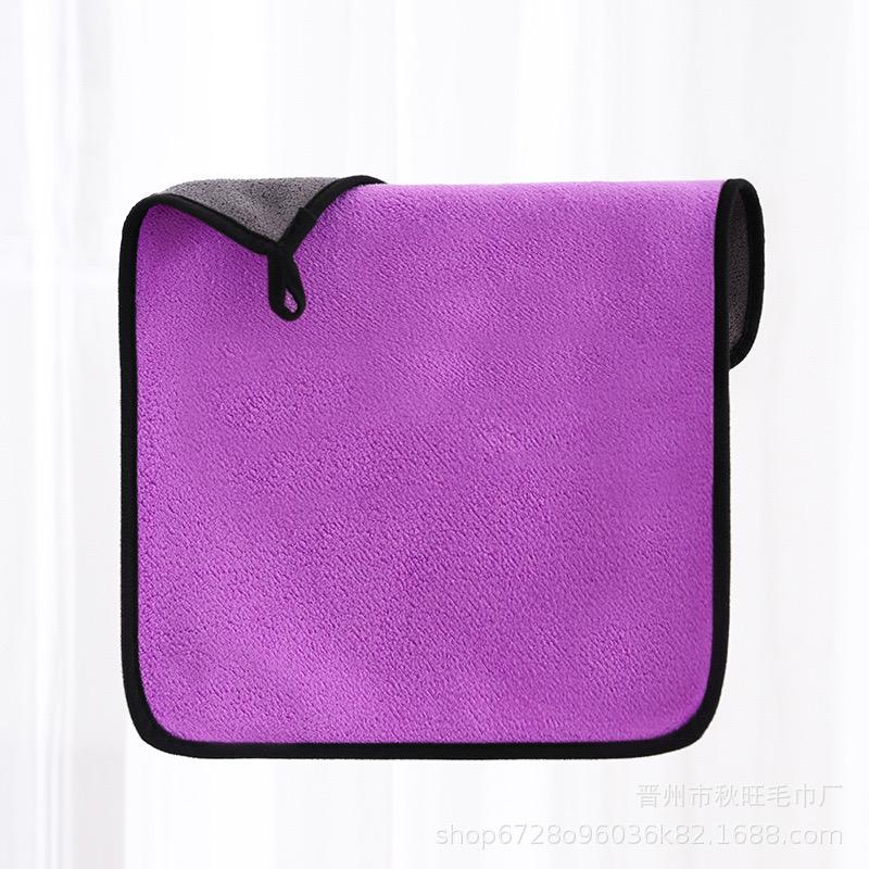 

10 шт. Салфетка для чистки из микрофибры, полотенца для мытья автомобиля, супер впитывающая салфетка для чистки из кораллового флиса, двухслойная утолщенная 10pcs фиолетовый