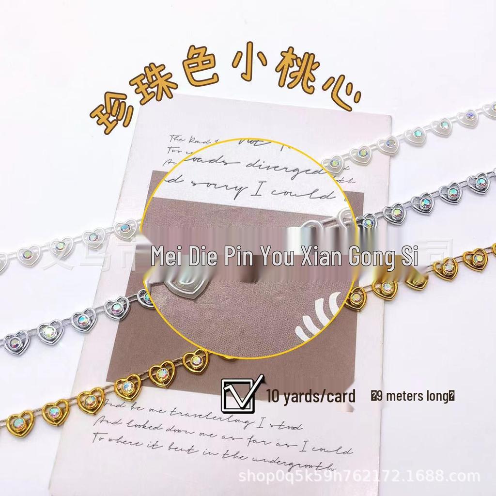 Gold and Silver Rhinestone Trim: Hand-stitched Ethnic Jingpo Miao Lace for DIY Clothing Accessories