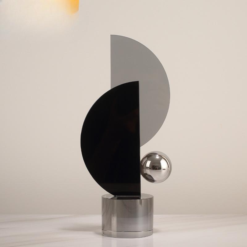 

Светлый роскошный стиль, высококачественные хрустальные геометрические орнаменты, аксессуары для дома, гостиная, тумба под телевизор, журнальный столик, абстрактные мягкие украшения, произведения искусства