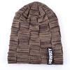 Wintermützen für Männer und Frauen, modisch, gestrickt, kariert, Skullies, dicke Mützen mit Samt