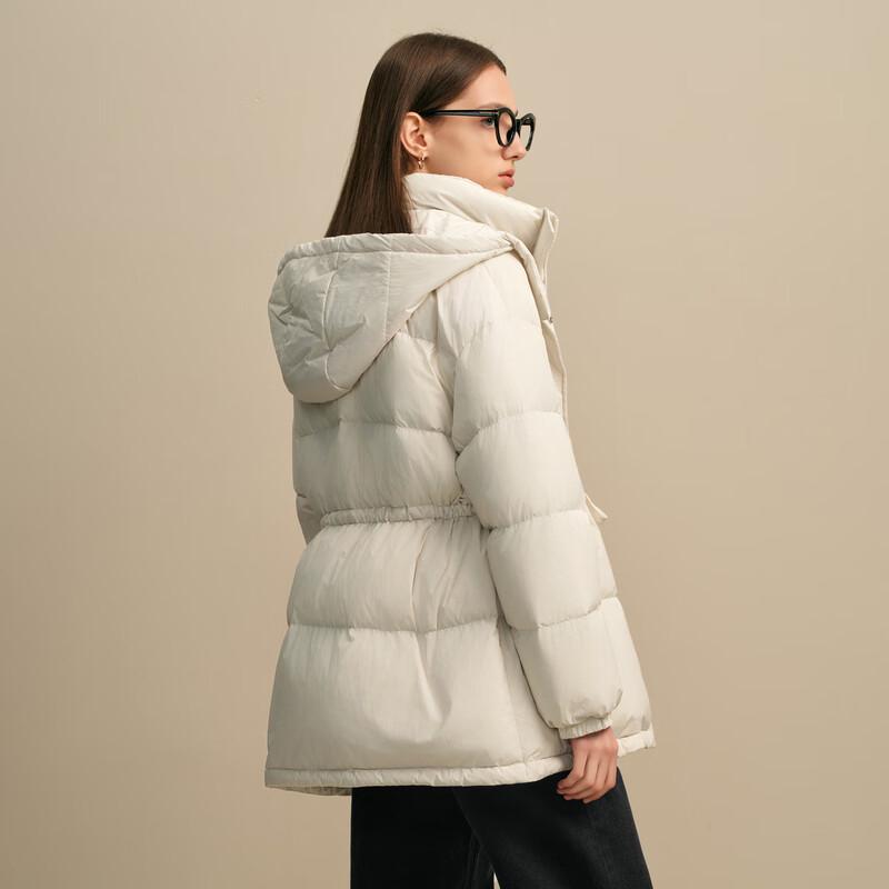 Elva' Island Women's Tie-Waist Short Down Jacket