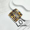 Leopard Print Anti-static Hair Comb - Acetate Hair Accessory for Bangs, Anti-frizz, and Extra Style