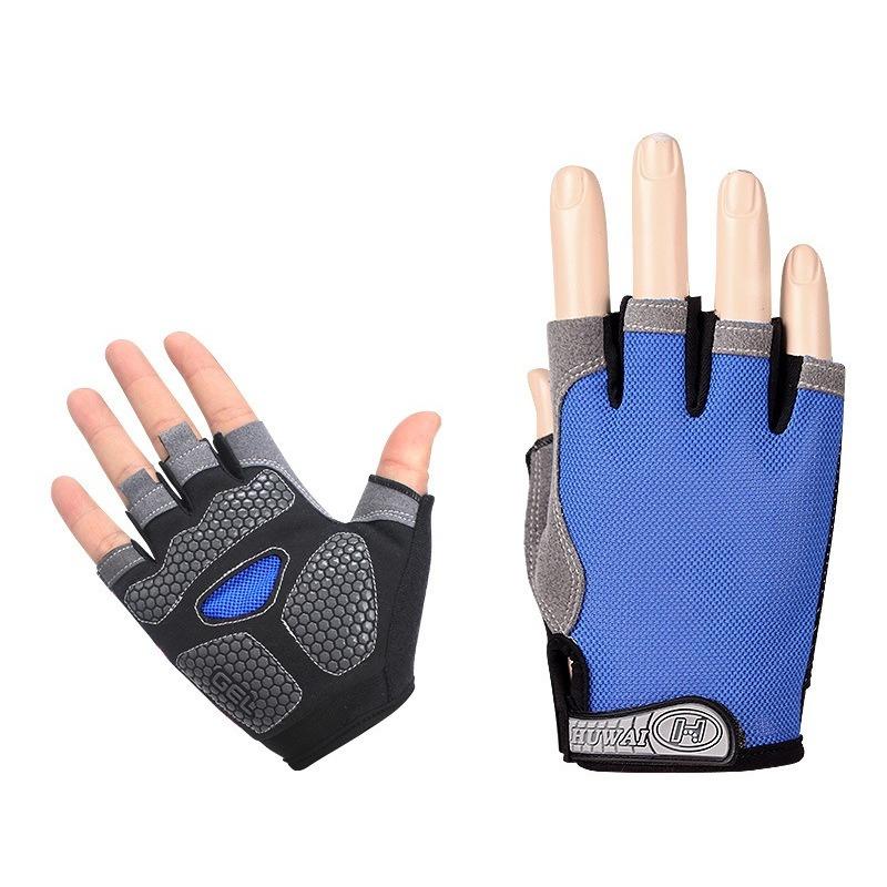 Half Finger Fitness Gloves for Training Iron Lifting Weightlifting Outdoor Hiking Cycling Anti Slip and Wear-resistant Sports Gloves