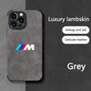 For BMW Performance Suede Car All Inclusive Phone Case For iPhone 16 15 13 14 12 Pro Max 8 XR XS 16 Plus 15Pro MAX Cover Sticker Nlvc53