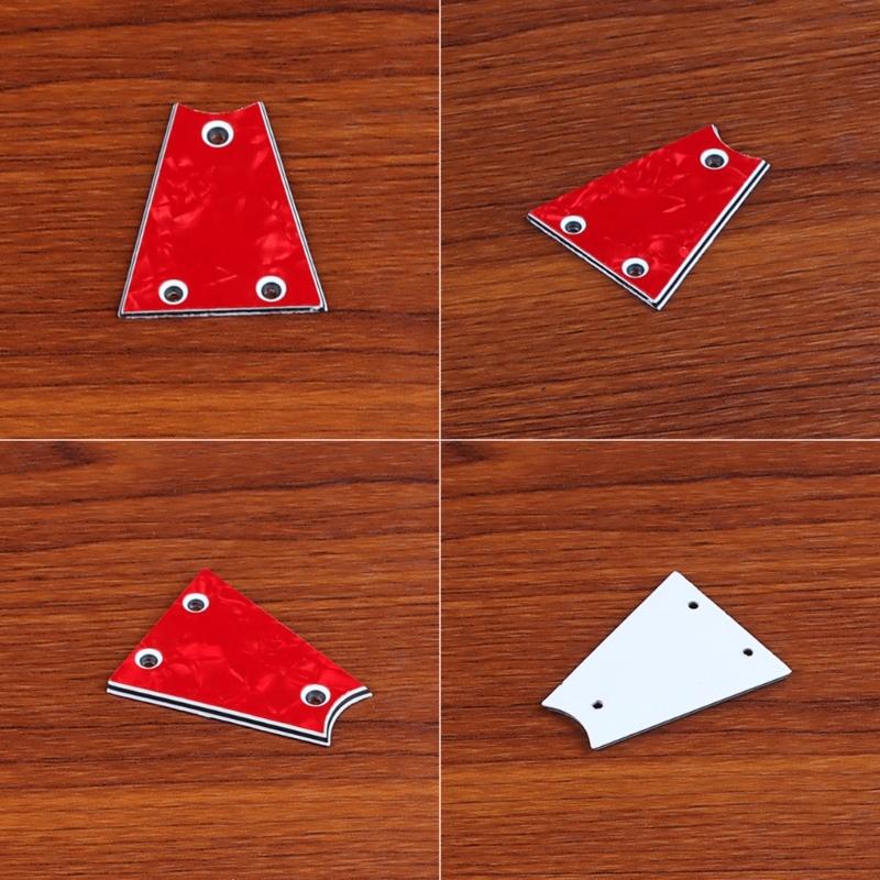 Guitar Adjustment Rod Cover Replacement 3 Holes Guitar Bass Triangular Core Cover for Acoustic Electric Bass Guitar