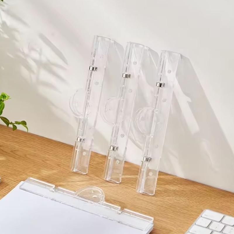 1PC Transparent Clip Stationery Folder Paper Folder Blackboard Book Clip A4 White Board Magnetic Clip