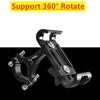 Bicycle Phone Holder 360 Rotate Metal  Aluminum Alloy Anti-slip Bracket Support GPS Clip Bike Motorcycle Phone Stand for iPhone