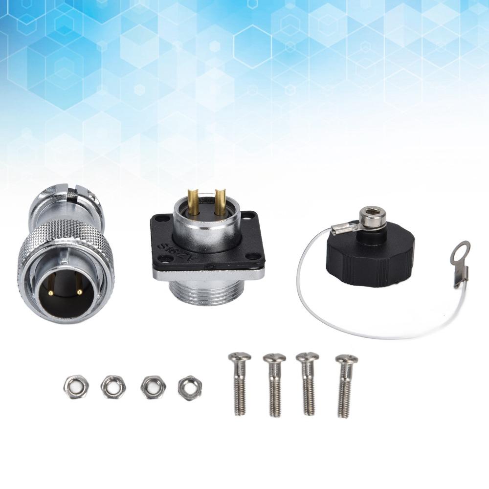 WS16 2 Pin Aviation Connector Adapter AC 500V 10A Power Connector  Outdoor Applications