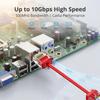 1-10Pcs Cat6A Slim Short Ethernet Cable 10Gbps CAT 6A High-Speed UTP Ethernet Patch Network Cable for Home Office Supplies