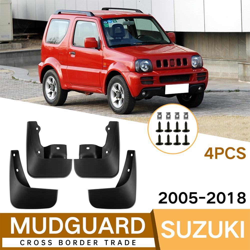 Mudguards Mudflaps With Hardware Kits Compatible For Jimny 2005-2018, Mud Guards Splash Guards Tire Protector Replacement, Vehicle Sediment Protection