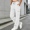 Cargo Sweatpants for Women Baggy Wide Leg High Waist Parachute Pants