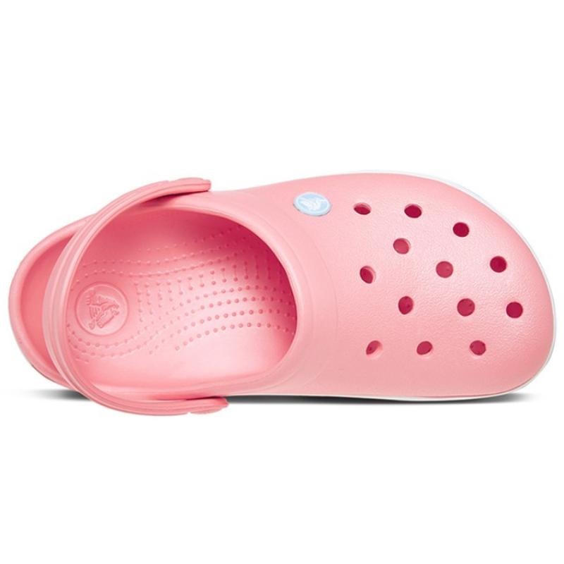 Crocs Beach Sandals Pink White Unisex 'Pink White'