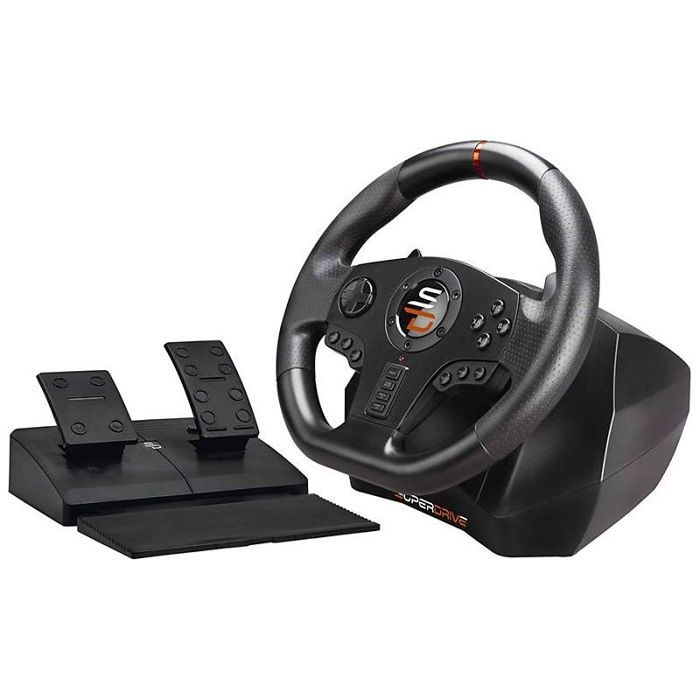 Volant de course - SUBSONIC - SV710 - Pédalier avec vibrations - Compatible PC - 270° de rotation