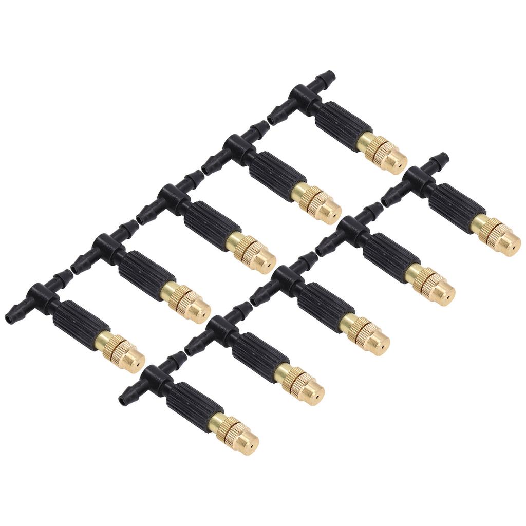 10pcs Atomizing Nozzles Removable Design Easy Installation Misting Spray Head for Greenhouse