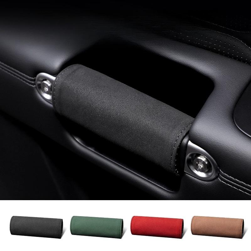 Car Door Handle Protective Cover Car Door Handle Cover Fur Decorative Car Armrest Cover Exterior Parts Body Kits