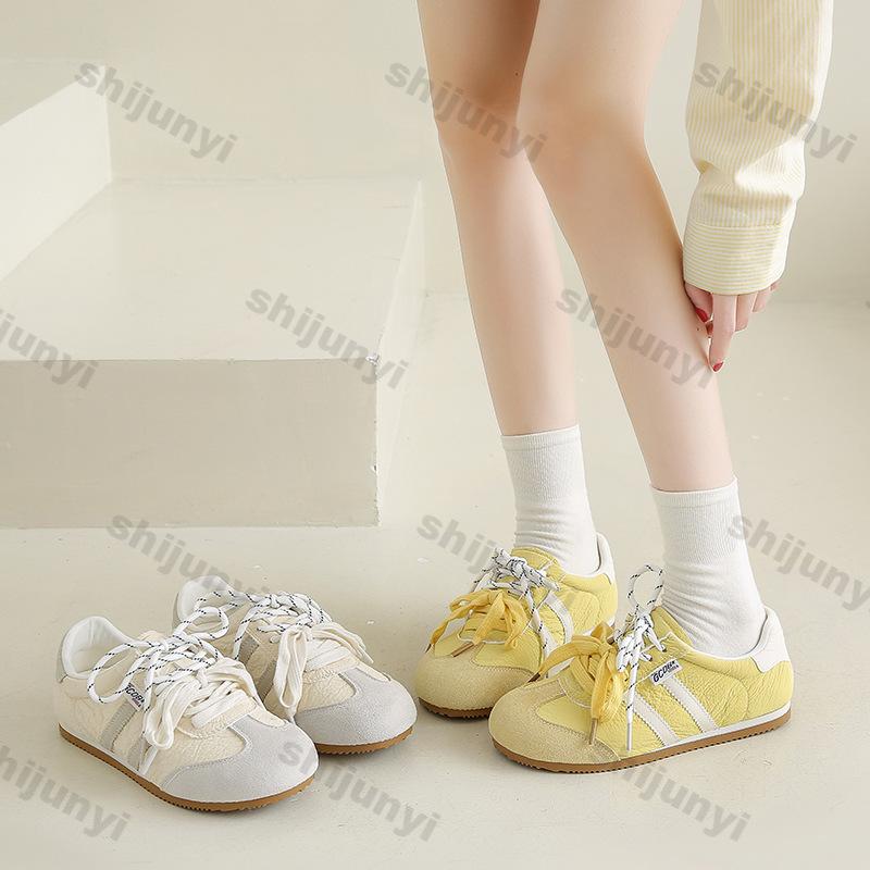 Fashion Women Shoes 2025 Spring Autumn New Fashion Breathable Non Slip Women Sneakers Comfortable Lightweight Lace-up Sewing Casual Shoe